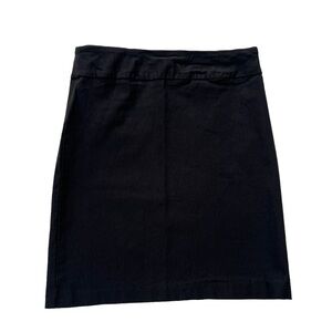 Rekucci Womens Sz Small Black Stretch Rayon Nylon Casual Mini Skirt Style RE2013